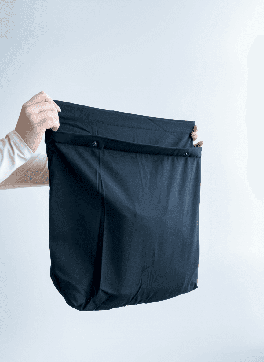 Прозрачный ПВХ тоут с прочными ручками-стропами для покупок