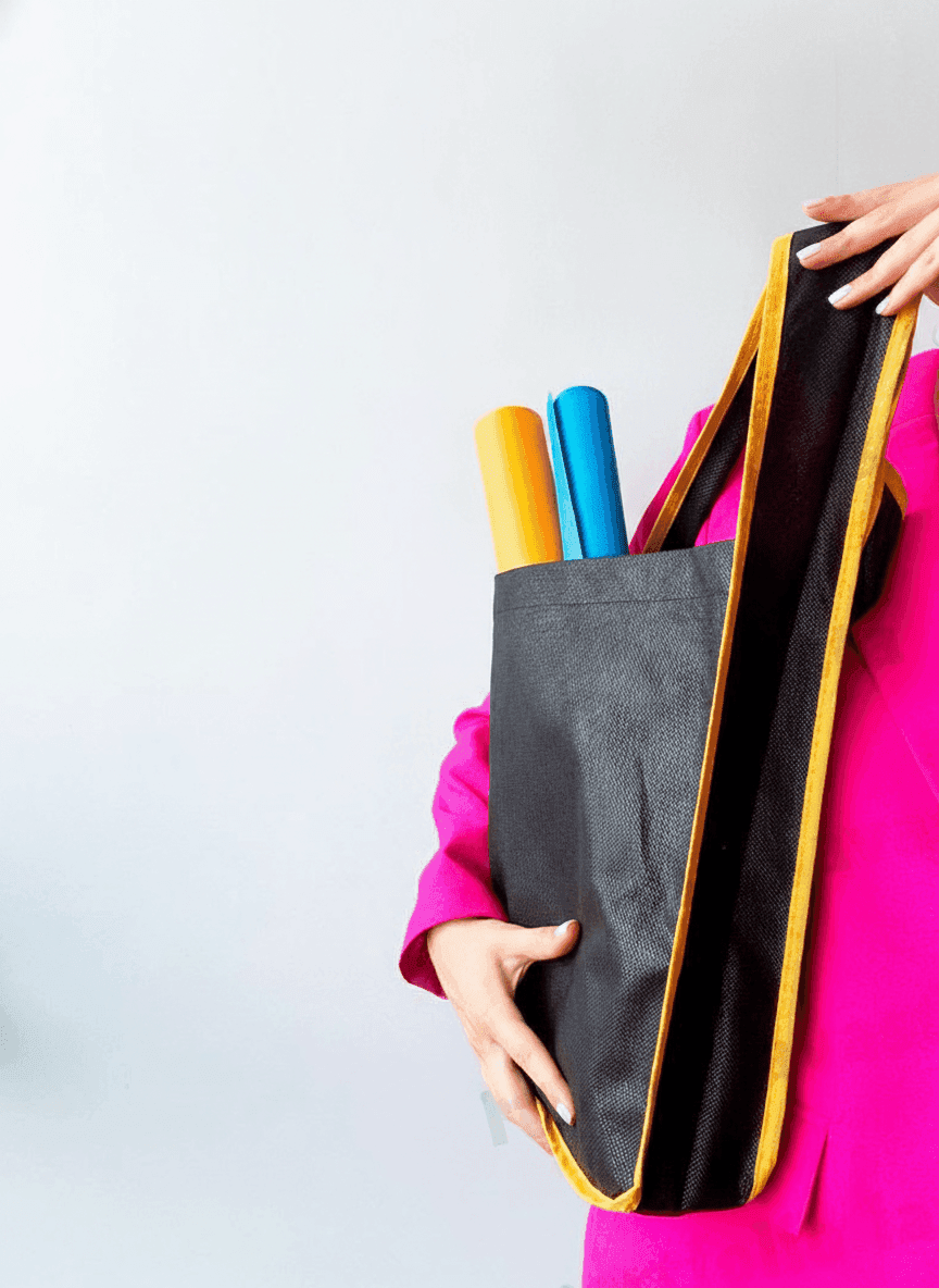 Spunbond Crossbody Tote Bag