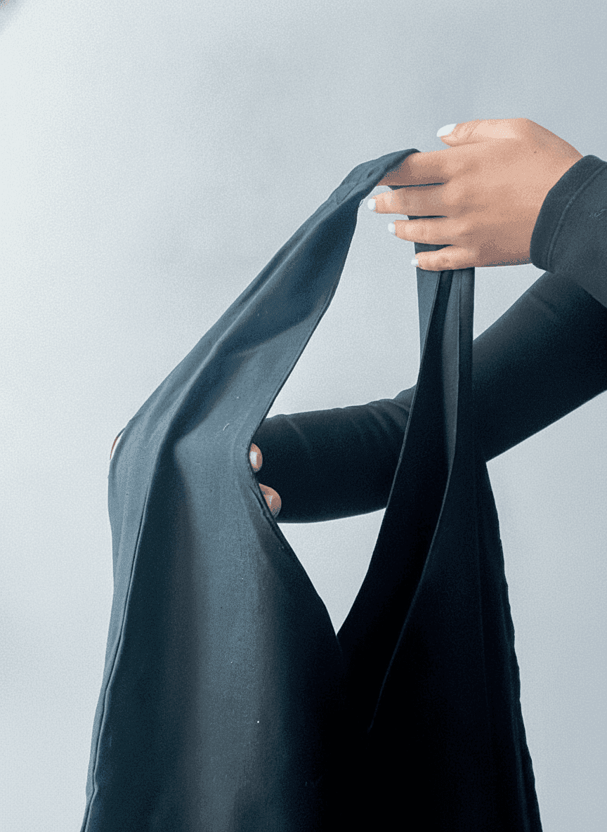 Large Double-Layer Cotton Tote Bag