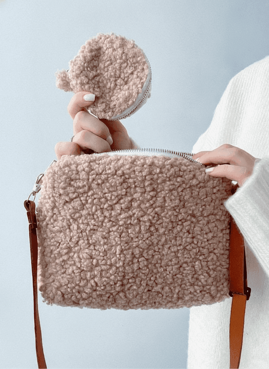 Shearling Pouch