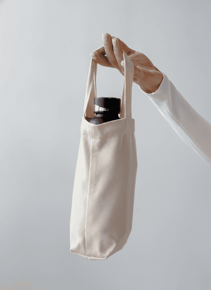 Sturdy Cotton Twill Bottle Bag