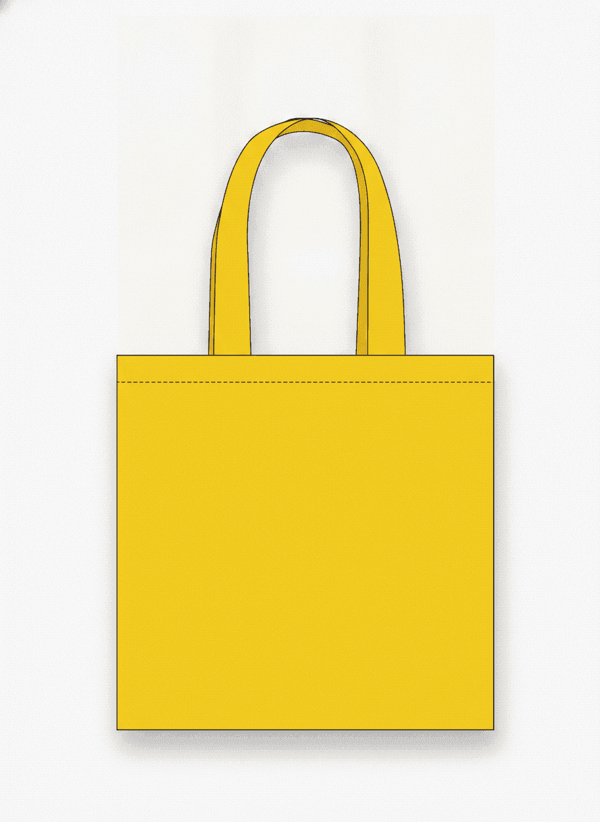 Sturdy Lime Green Square Tote Bag