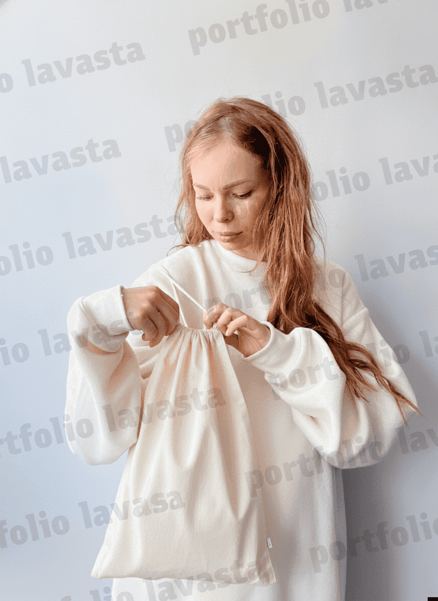 Calico Cotton Pouch