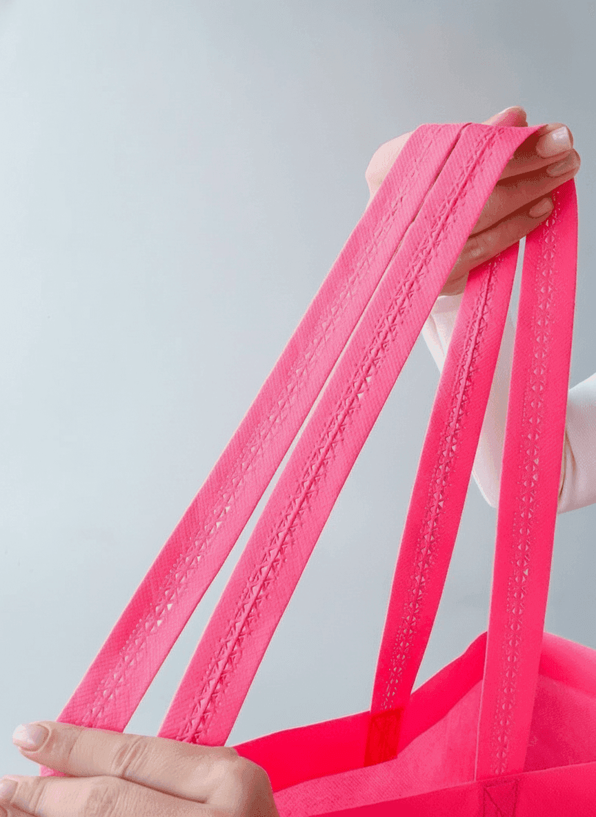 Pink Spunbond Tote Bag