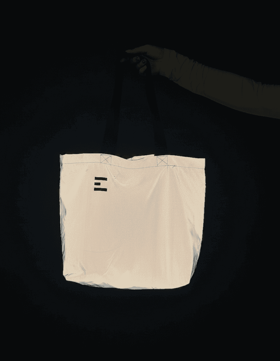 Шопер з водовідштовхувальної плащівки на плече для покупок