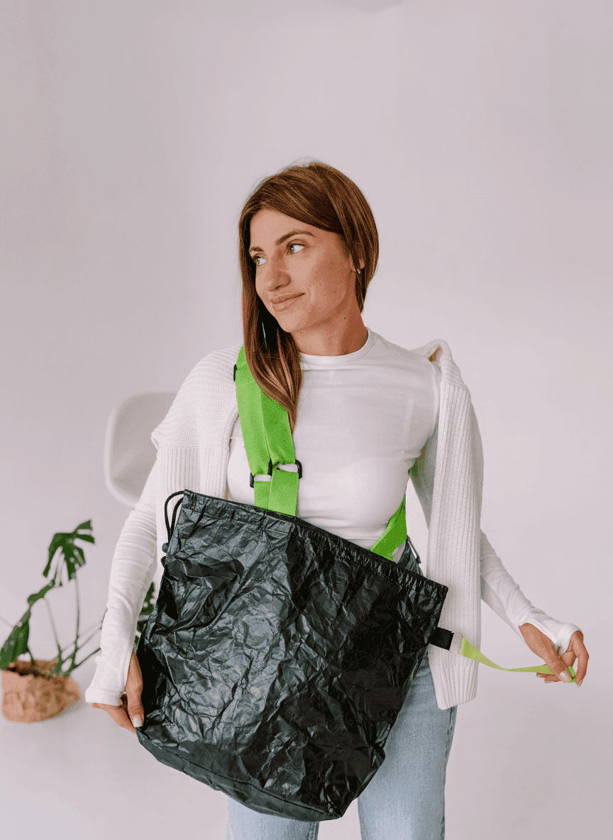 Шопер из тайвека с прочными синтетическими ручками — премиальный водоотталкивающий эко-шопер для покупок и путешествий без печати размер: 45см х 35см х 12см