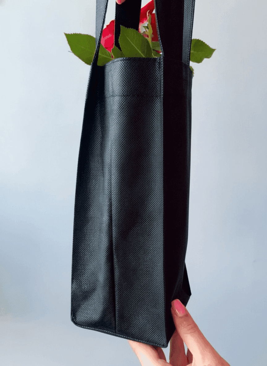 Black Single-Bottle Spunbond Bag