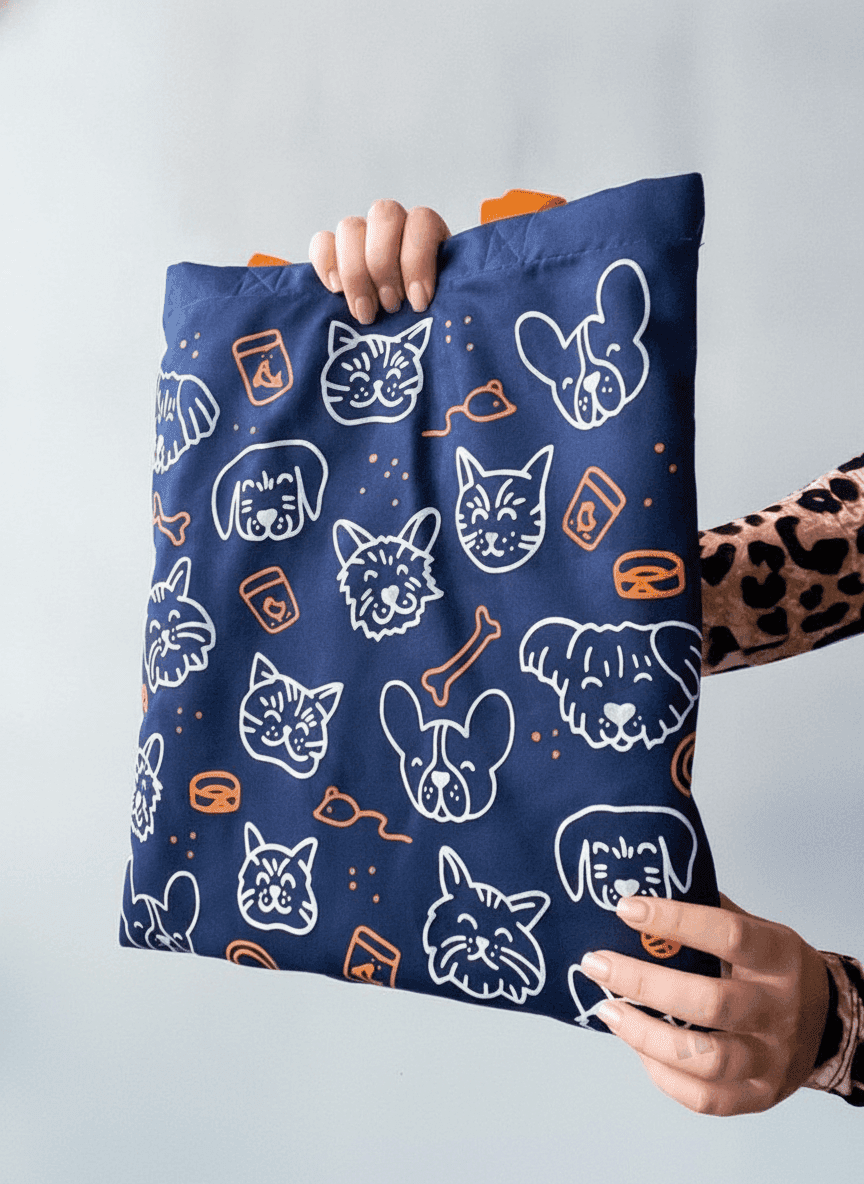 Velour Tote Bag