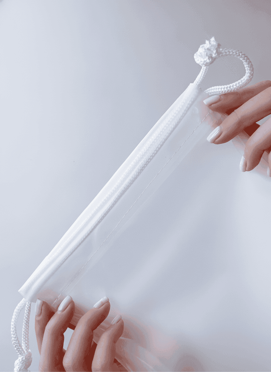 Clear Nylon Pouch for Lingerie & Gifts
