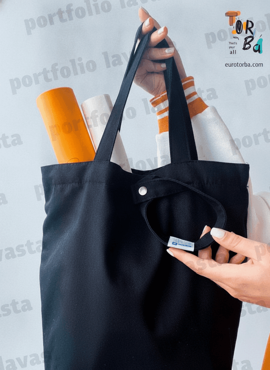Lined Twill Tote Bag