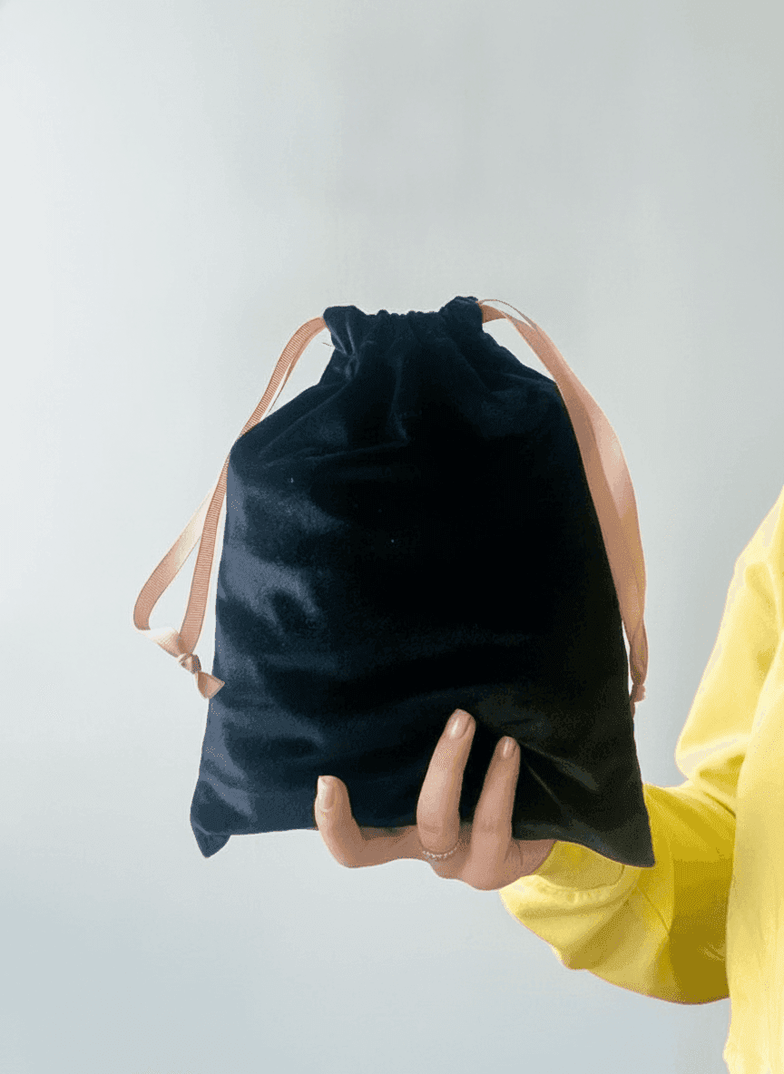 Black Velvet Pouch