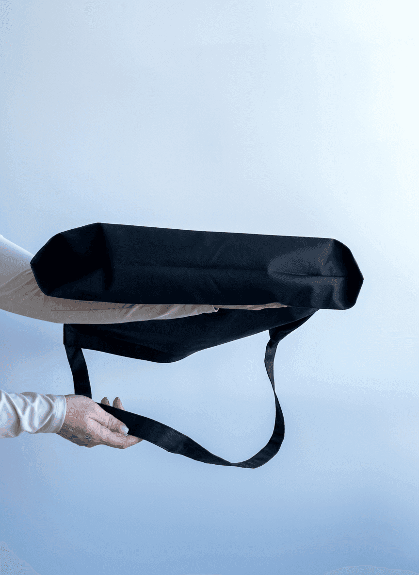 Шоппер из спанбонда и флизелина с длинными ручками для промо