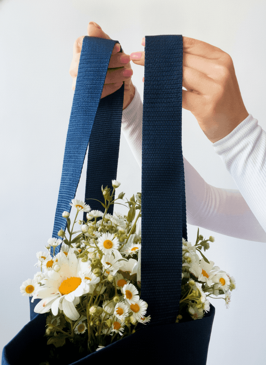 Navy Twill Tote Bag