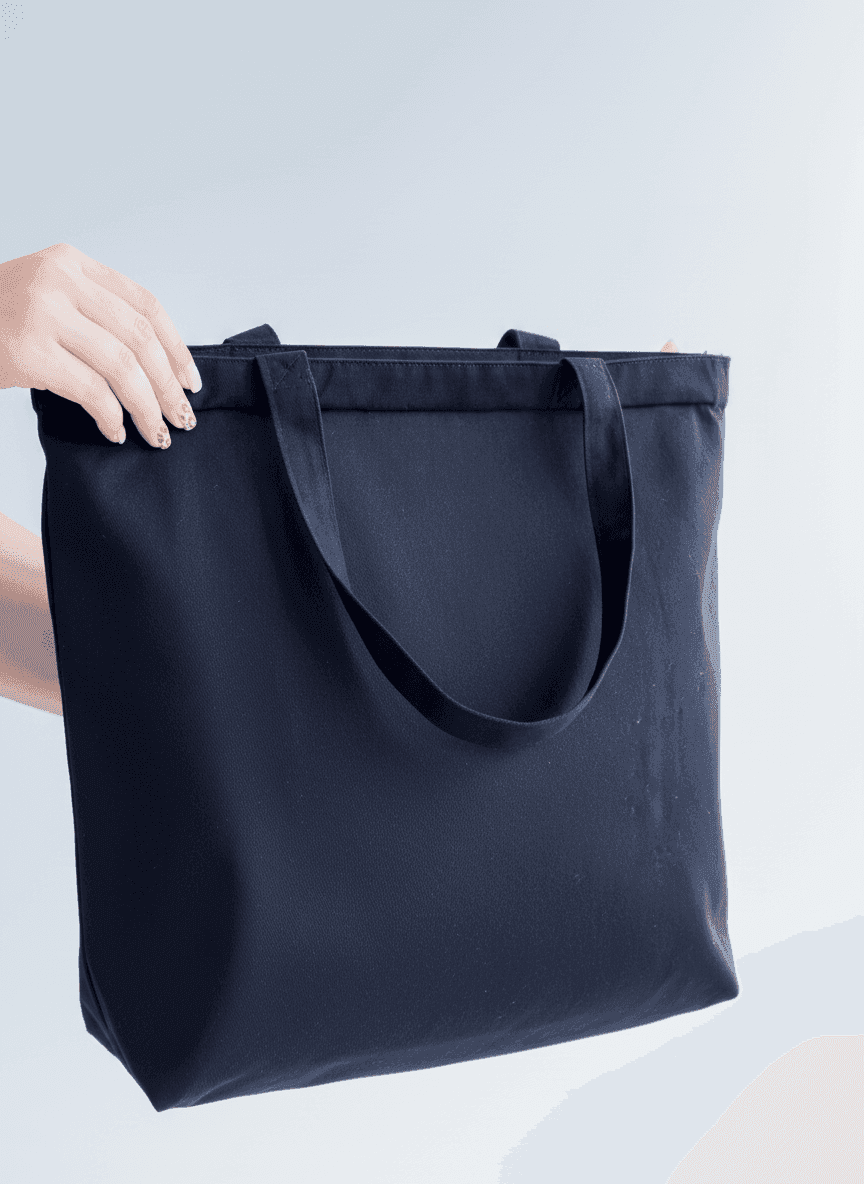 Книжный хлопковый шопер с плечевыми ручками для покупок