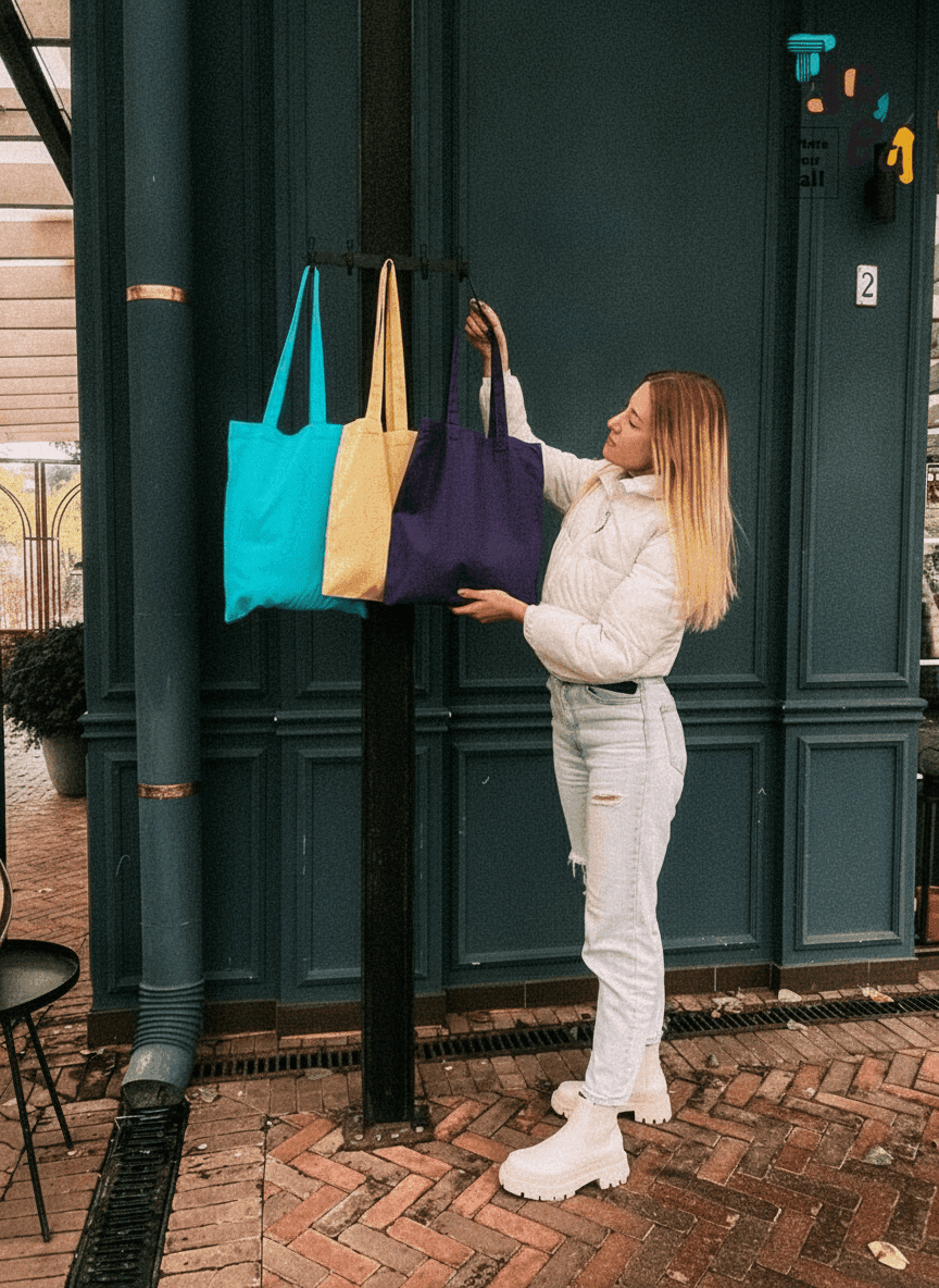 Colorful Calico Tote Bags