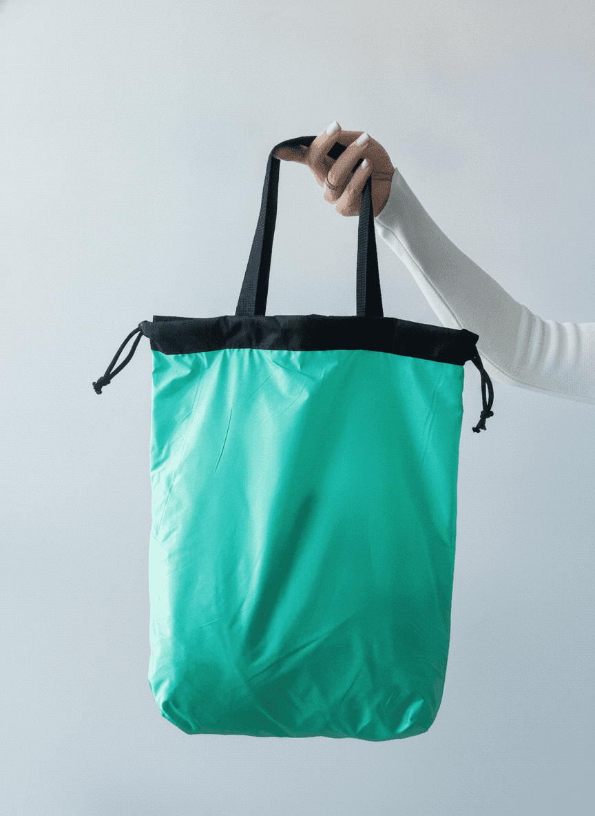 Raincoat Fabric Drawstring Backpack