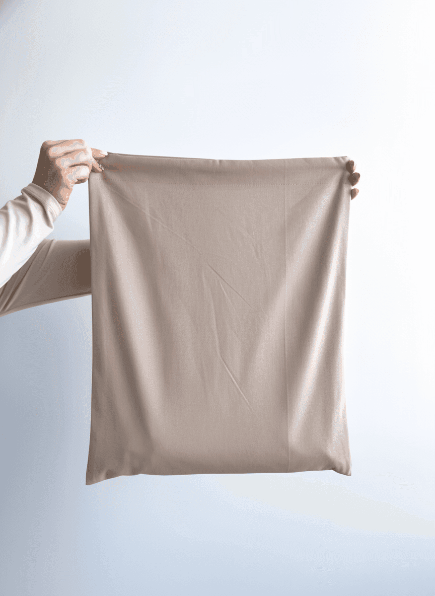 Шопер із напівпанами та чорними ручками для покупок