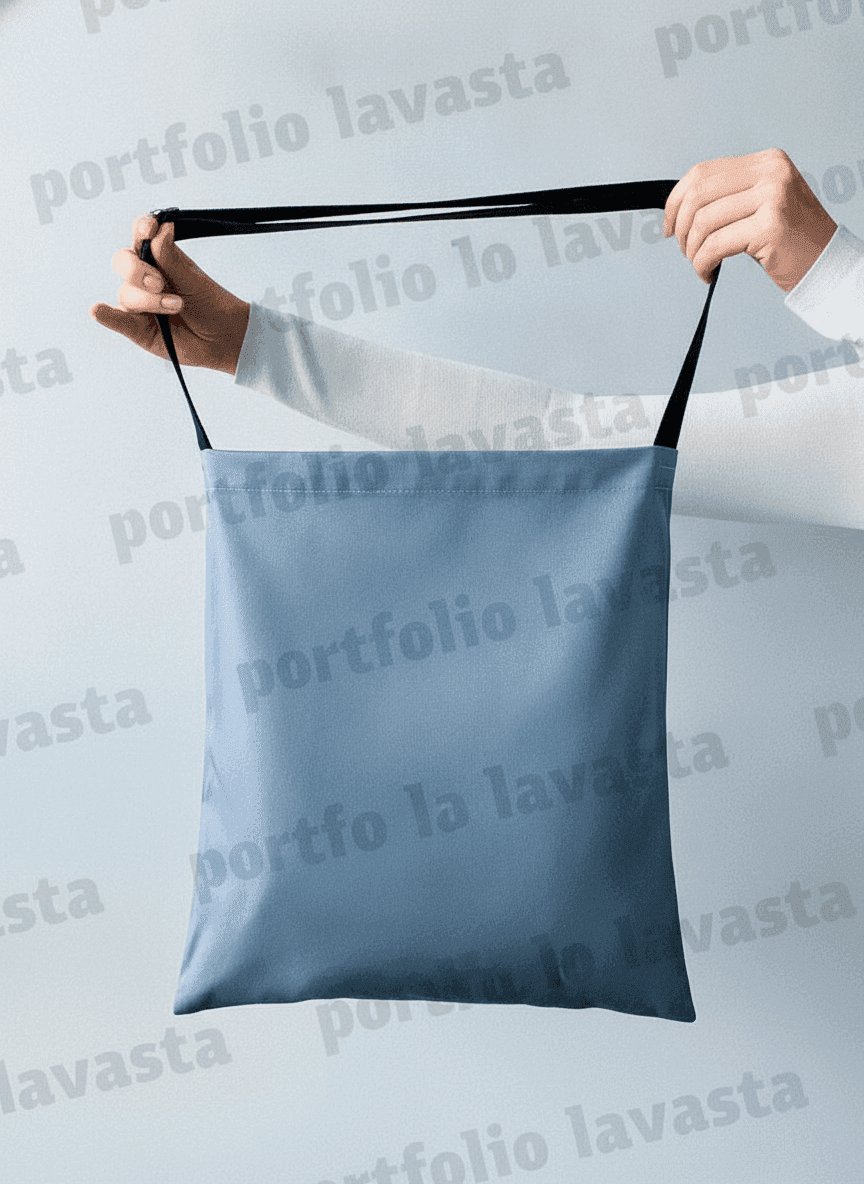 Lava Gray Tote Bag with Adjustable Strap