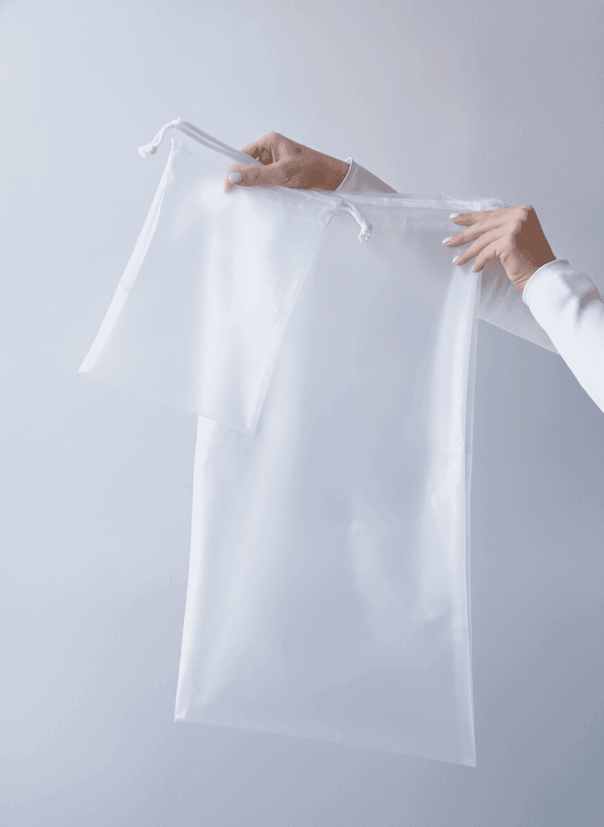Clear Nylon Pouch for Lingerie & Gifts