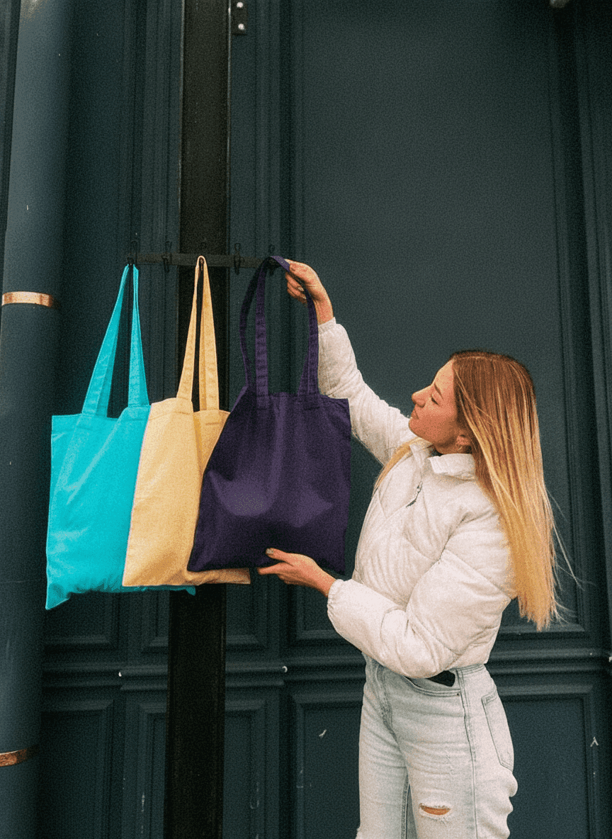 Colorful Calico Tote Bags