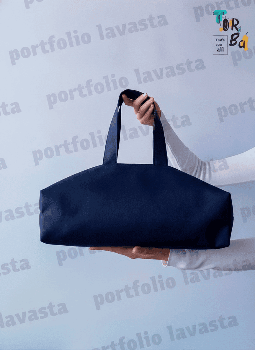 Dark Gray Twill Tote Bag