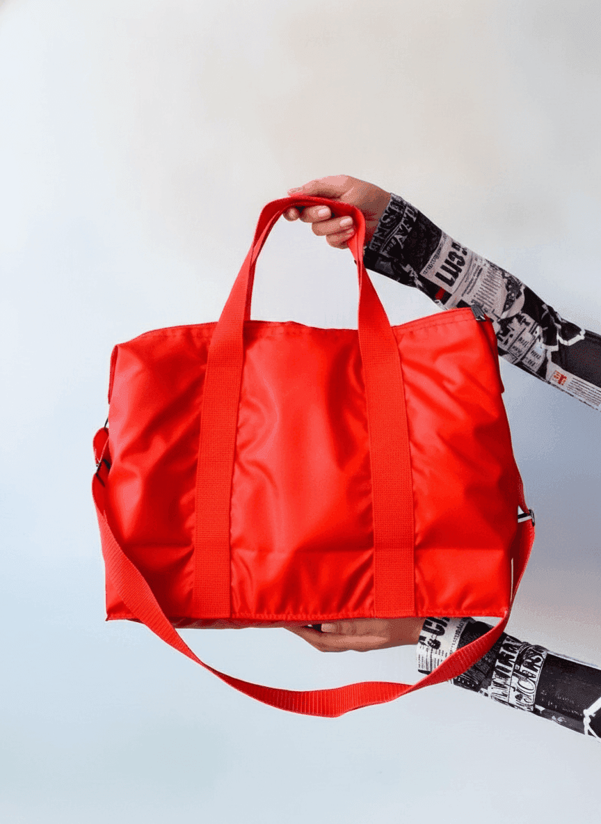 Red Insulated Lunch Bag