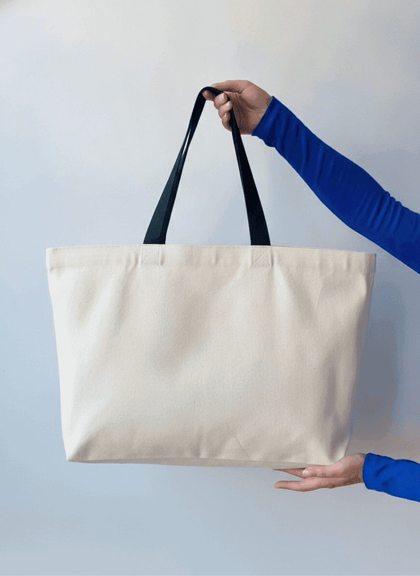 Heavy-Duty Cotton Canvas Tote Bag