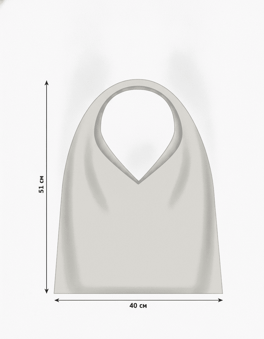 Light Beige Canvas Tote Bag