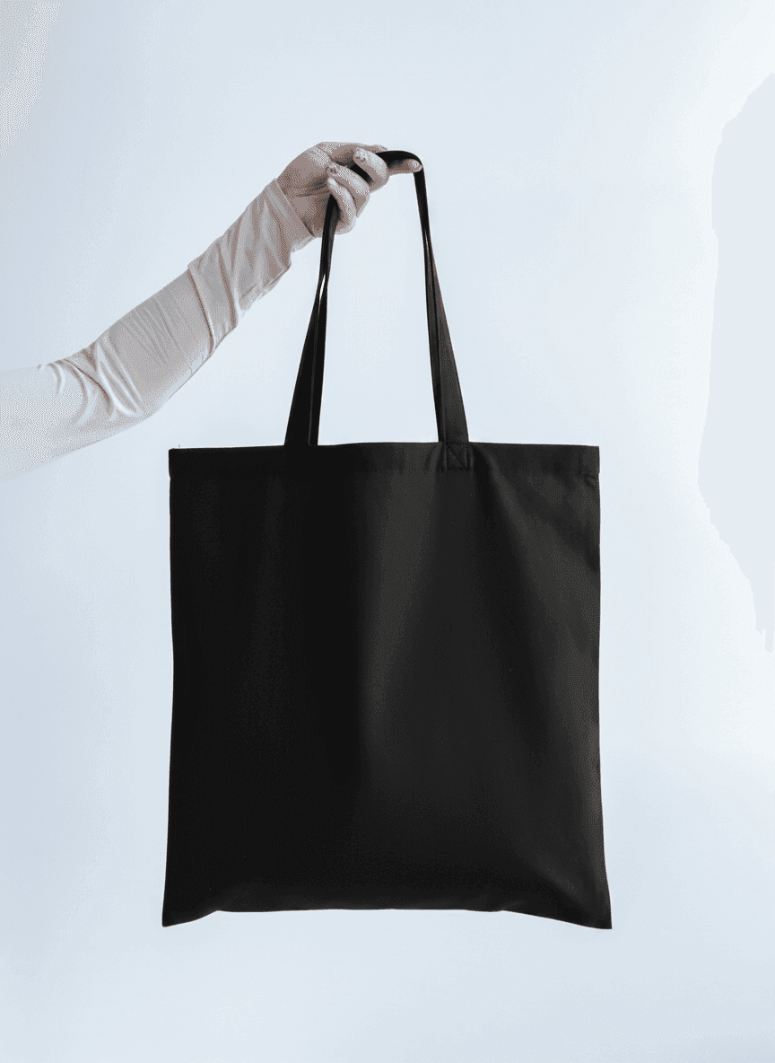 Книжный хлопковый шопер с плечевыми ручками для покупок