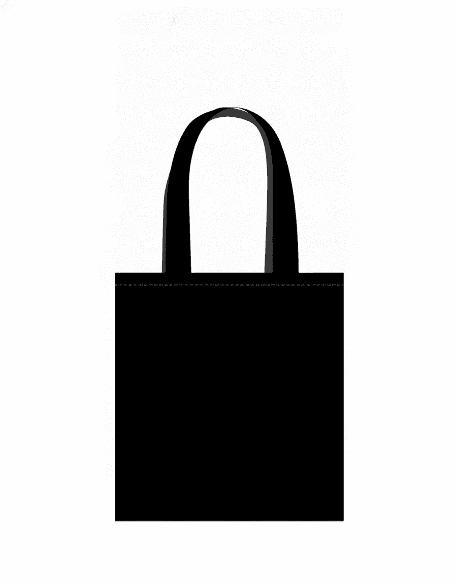 Black Eco Twill Tote Bag