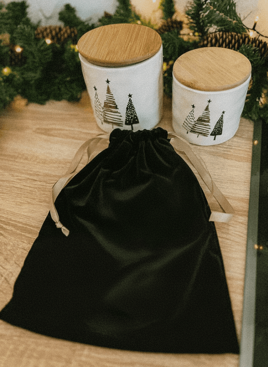 Black Velvet Pouch