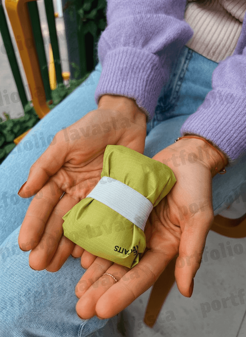 Packable Raincoat Fabric Tote