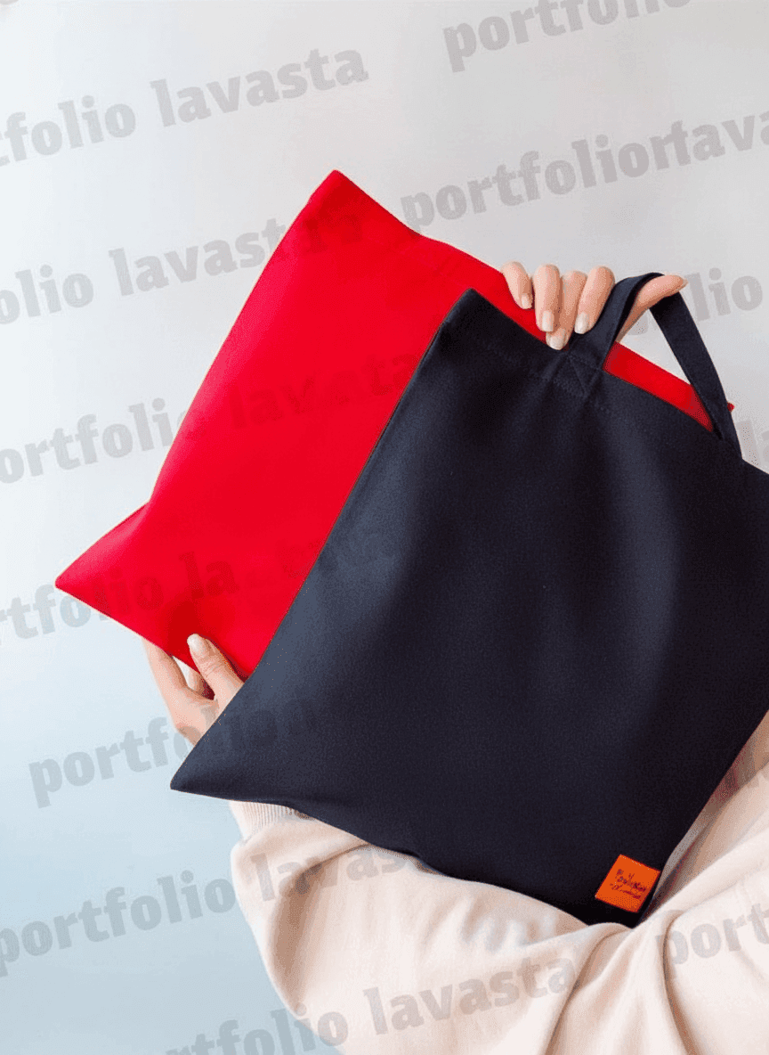 Black Heavy Cotton Tote Bag