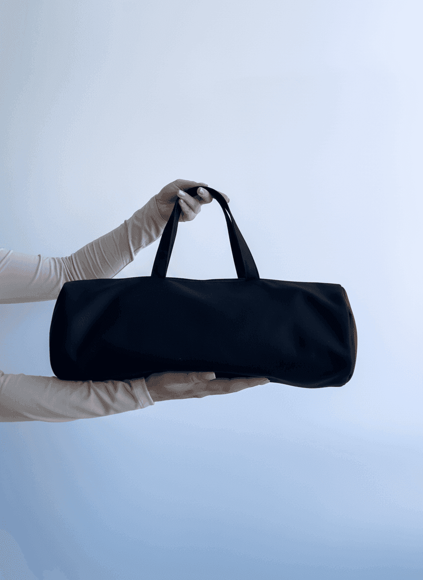 Шопер з бавовняної саржі з довгими ручками для покупок