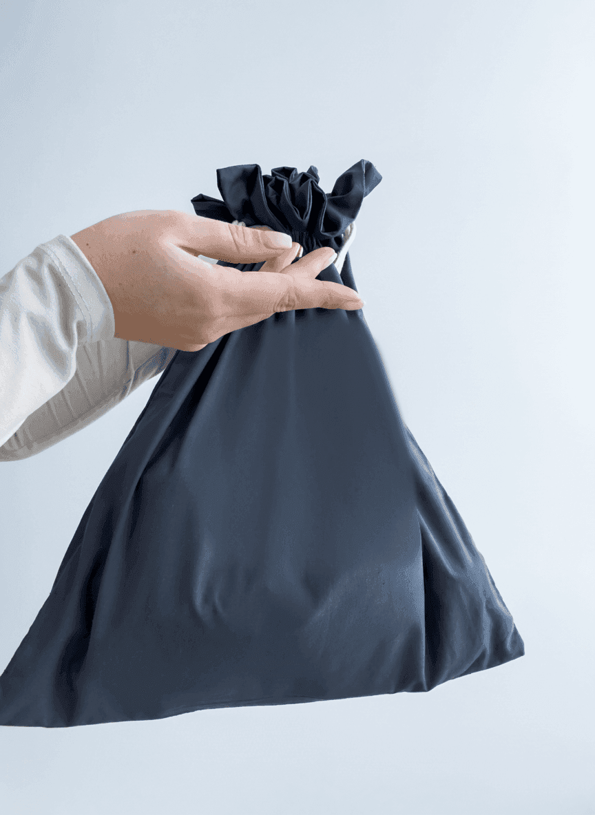 Вертикальний плаский шопер з бязі для друку