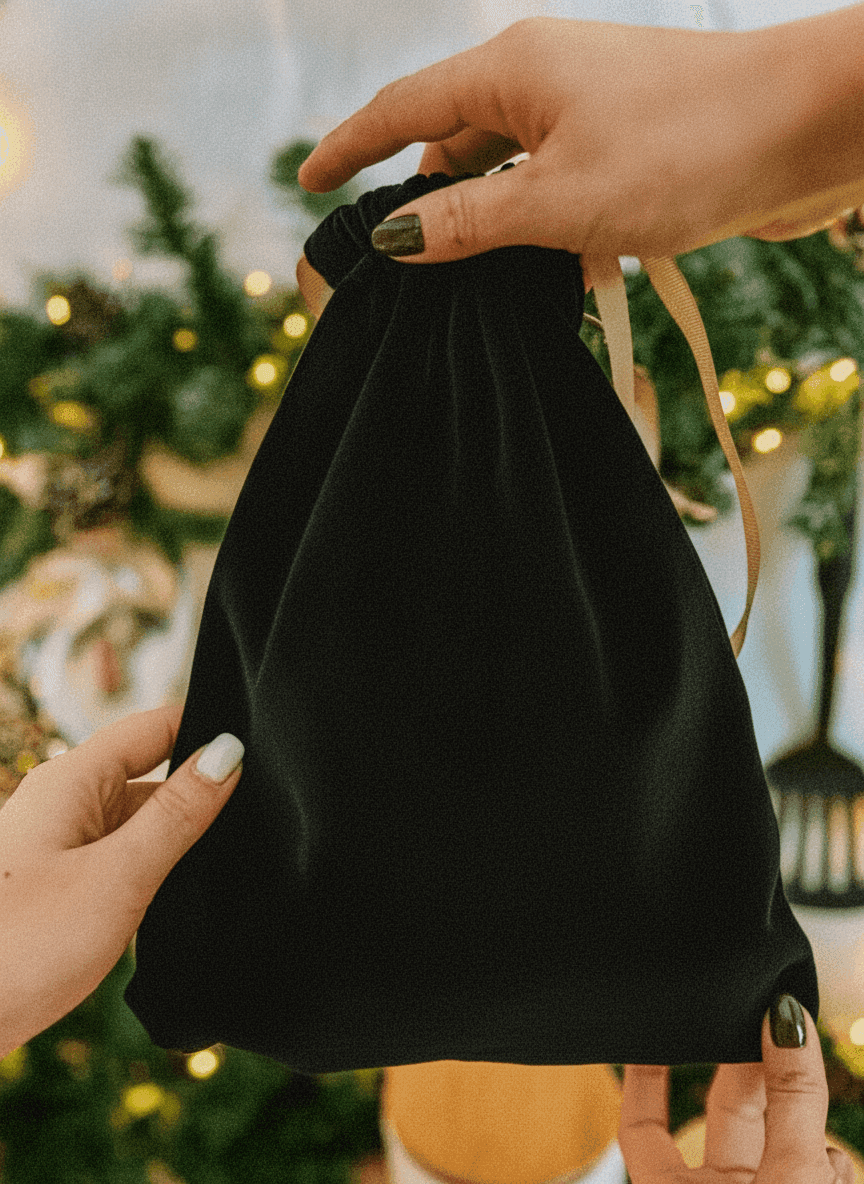 Black Velvet Pouch