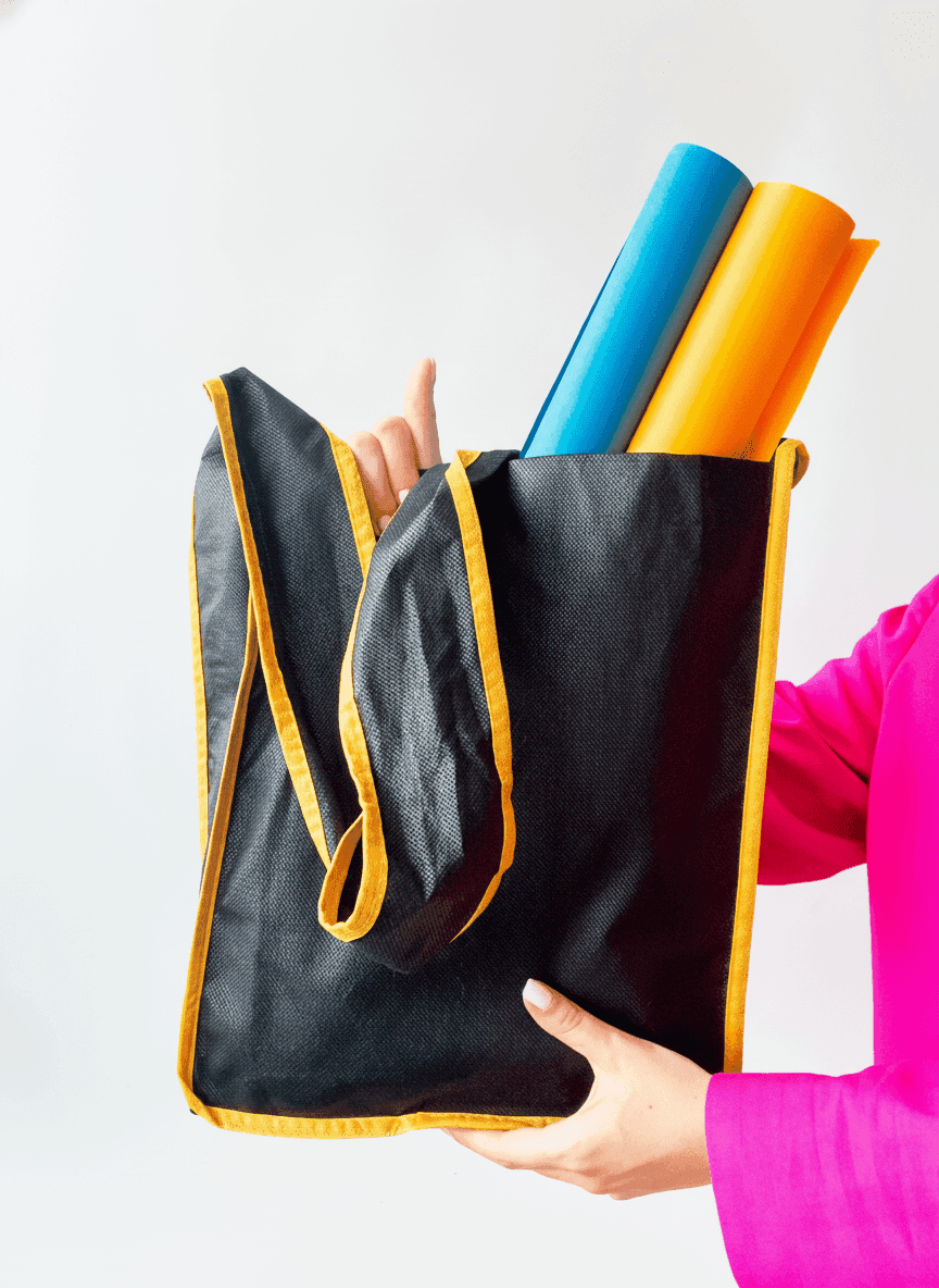 Spunbond Crossbody Tote Bag