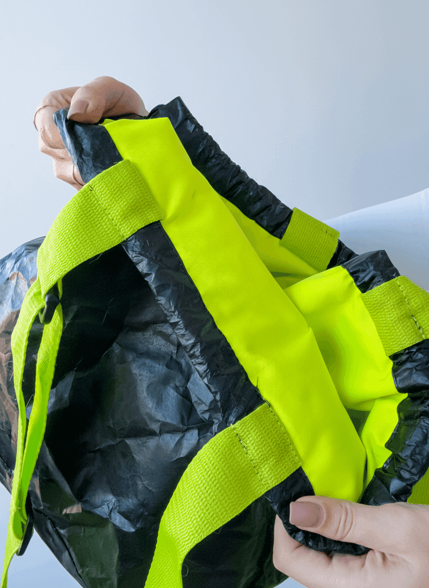 Шопер из тайвека с прочными синтетическими ручками — премиальный водоотталкивающий эко-шопер для покупок и путешествий без печати размер: 45см х 35см х 12см