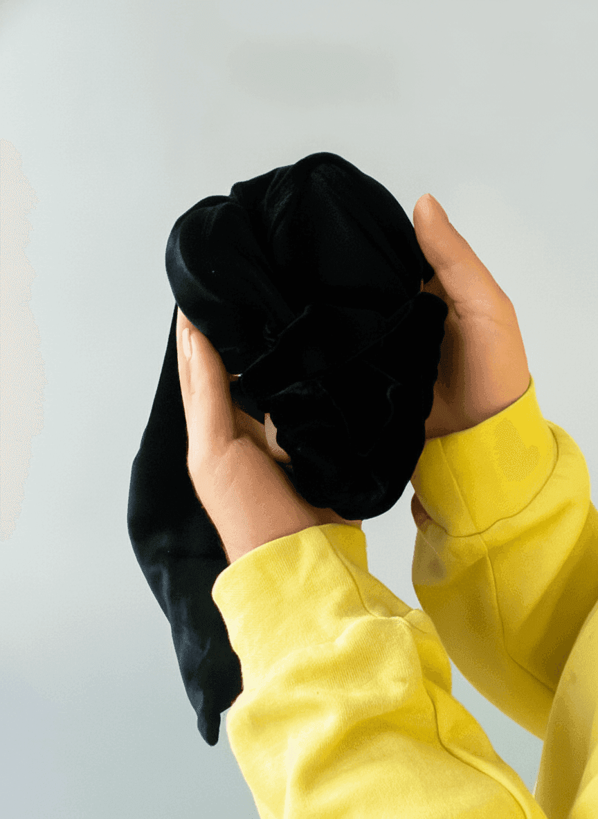 Black Velvet Pouch