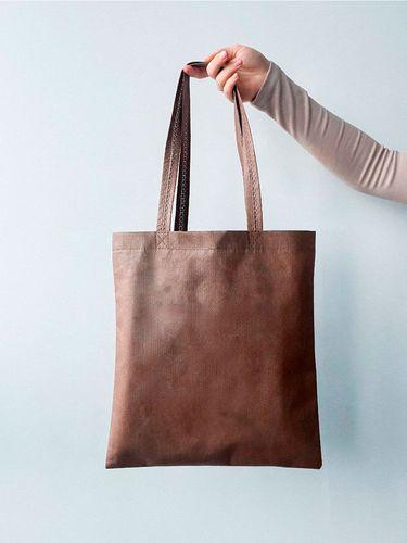 Еко торбинка для щоденного використання зі спанбонду без друку