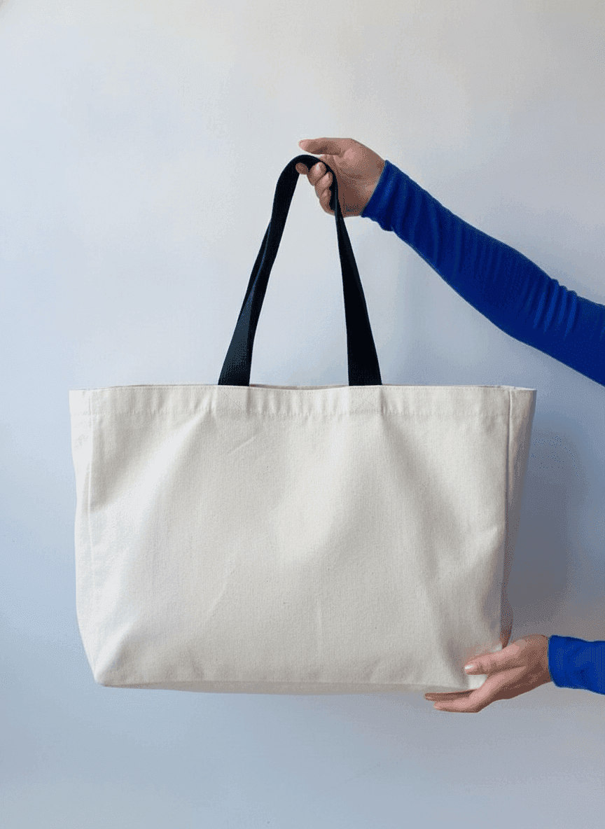 Heavy-Duty Cotton Canvas Tote Bag