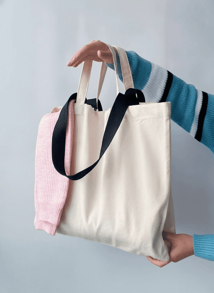 Heavy Cotton Tote Bag with Two Handles