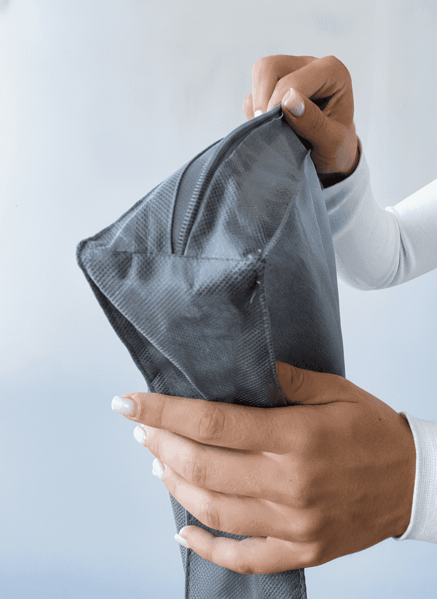 Spunbond Nonwoven Tote with Patterned Handles