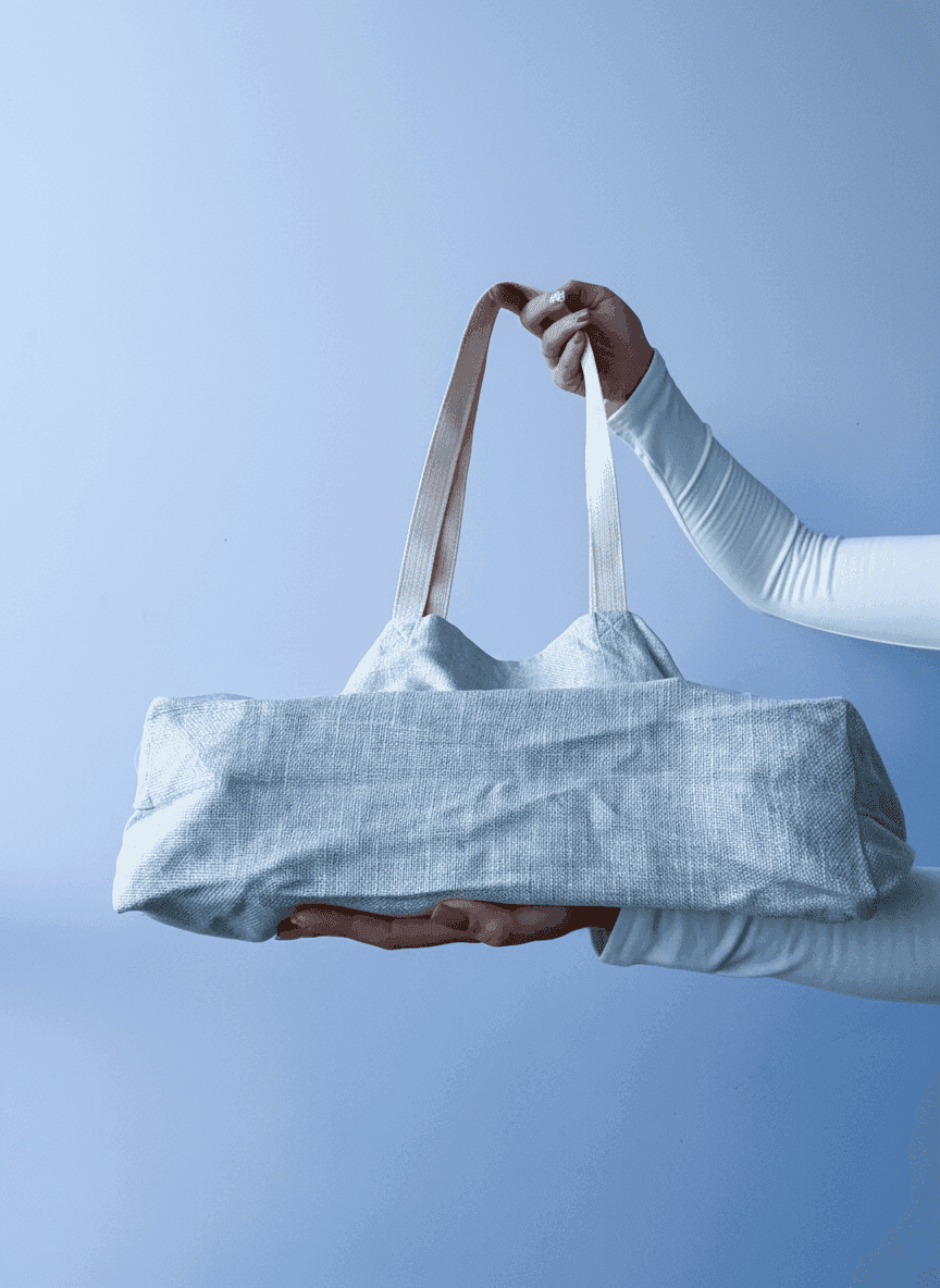 Брезентовий шопер з наплечними бавовняними ручками для покупок