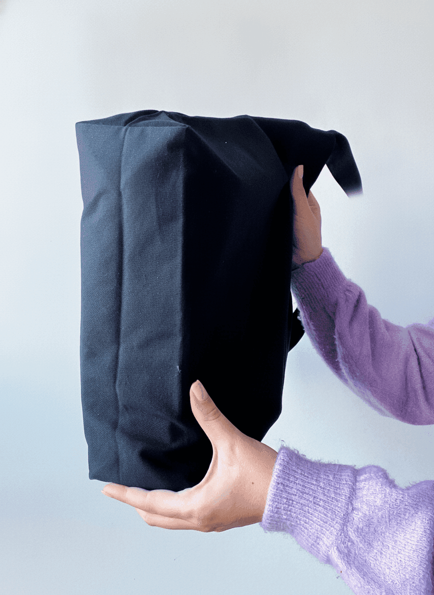 Sturdy Lined Crossbody Tote Bag