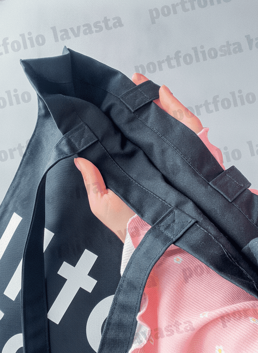 Spacious Twill Tote Bag