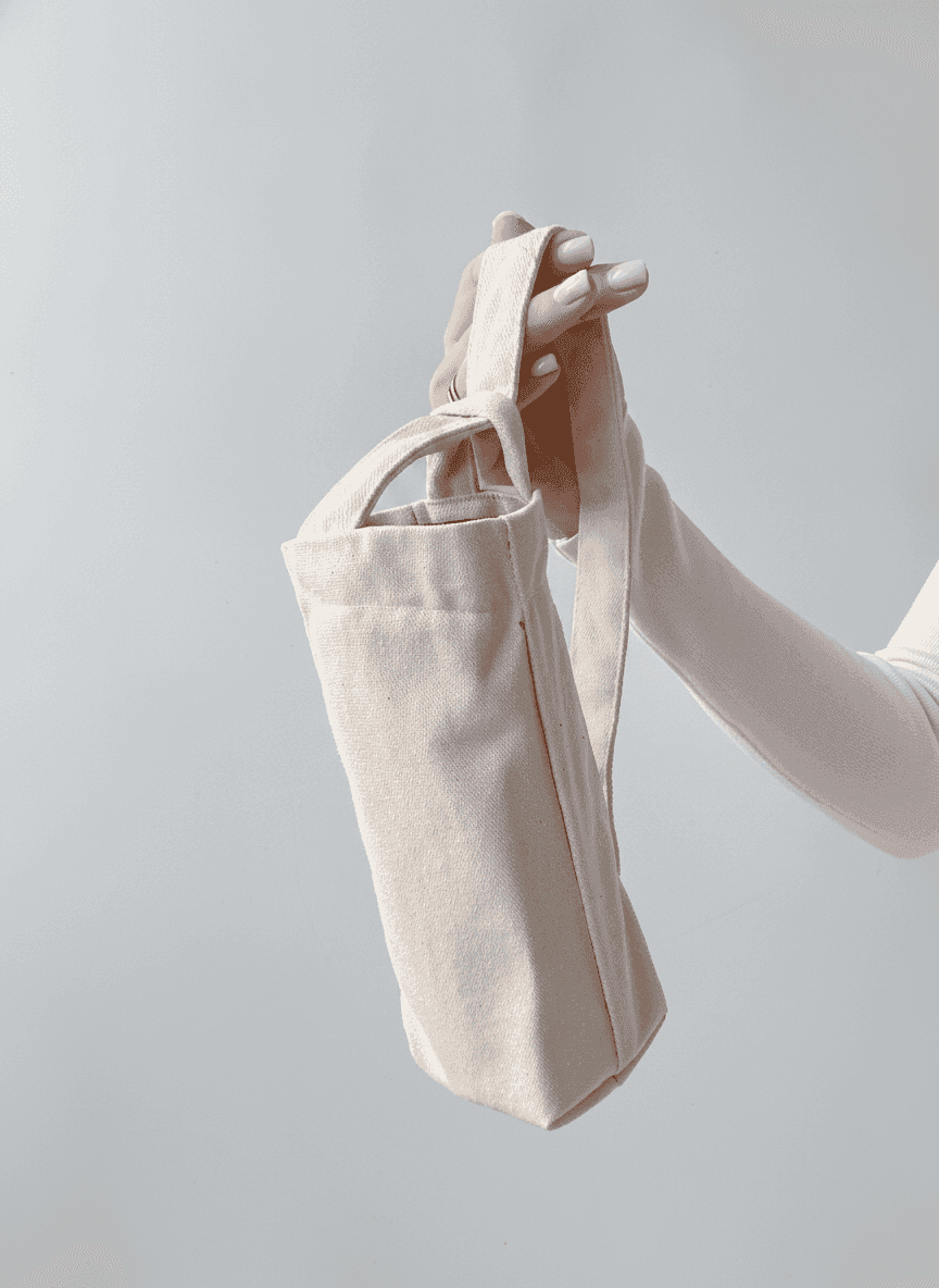 Sturdy Cotton Twill Bottle Bag