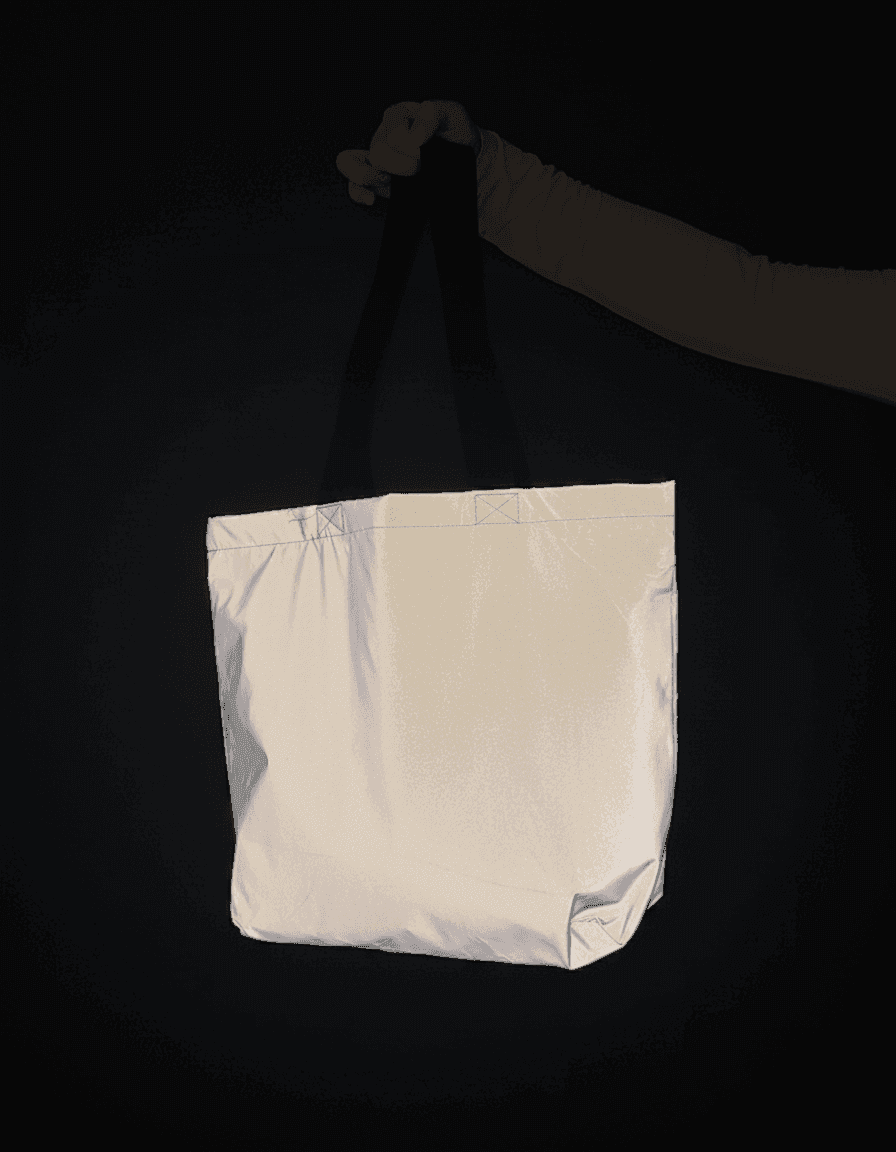 Шопер з водовідштовхувальної плащівки на плече для покупок