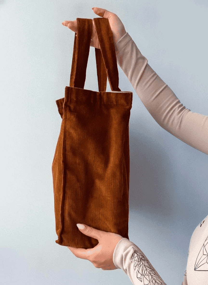Large Corduroy Tote Bag