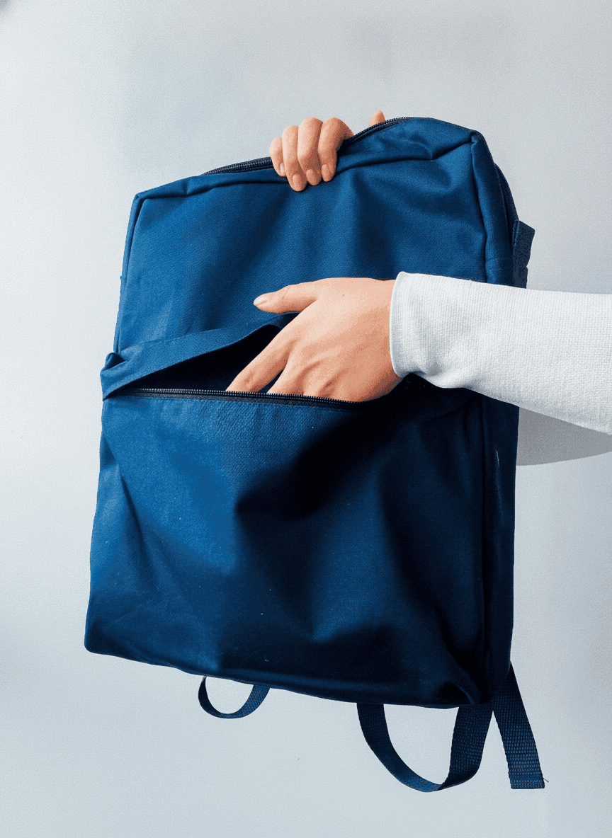 Navy Blue Backpack